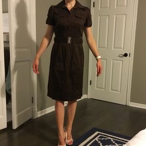 Calvin Klein belted military dress, sz 2